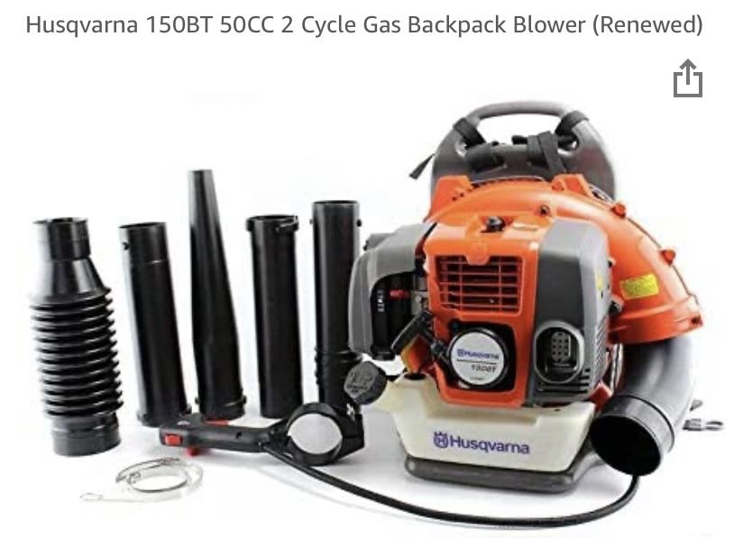 Backpack Blower/Husqvarna 150BT 50-cc 2-Cycle 251-MPH 692-CFM Gas Backpack Leaf Blower