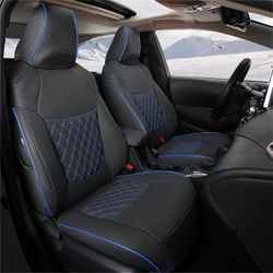 Faux Leather Car Seat Covers - Toyota Corolla 2020-2022 BlackBlue