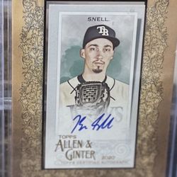 2020 Topps Allen & Ginter's Mini Baseball Auto Blake Snell #MA-BS Auto