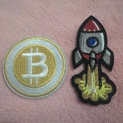 bitcoin iron on patch (shipping only)