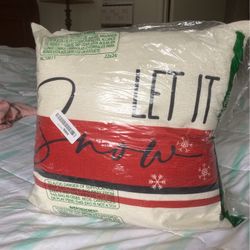Two Pack Holiday Decorations Pillows