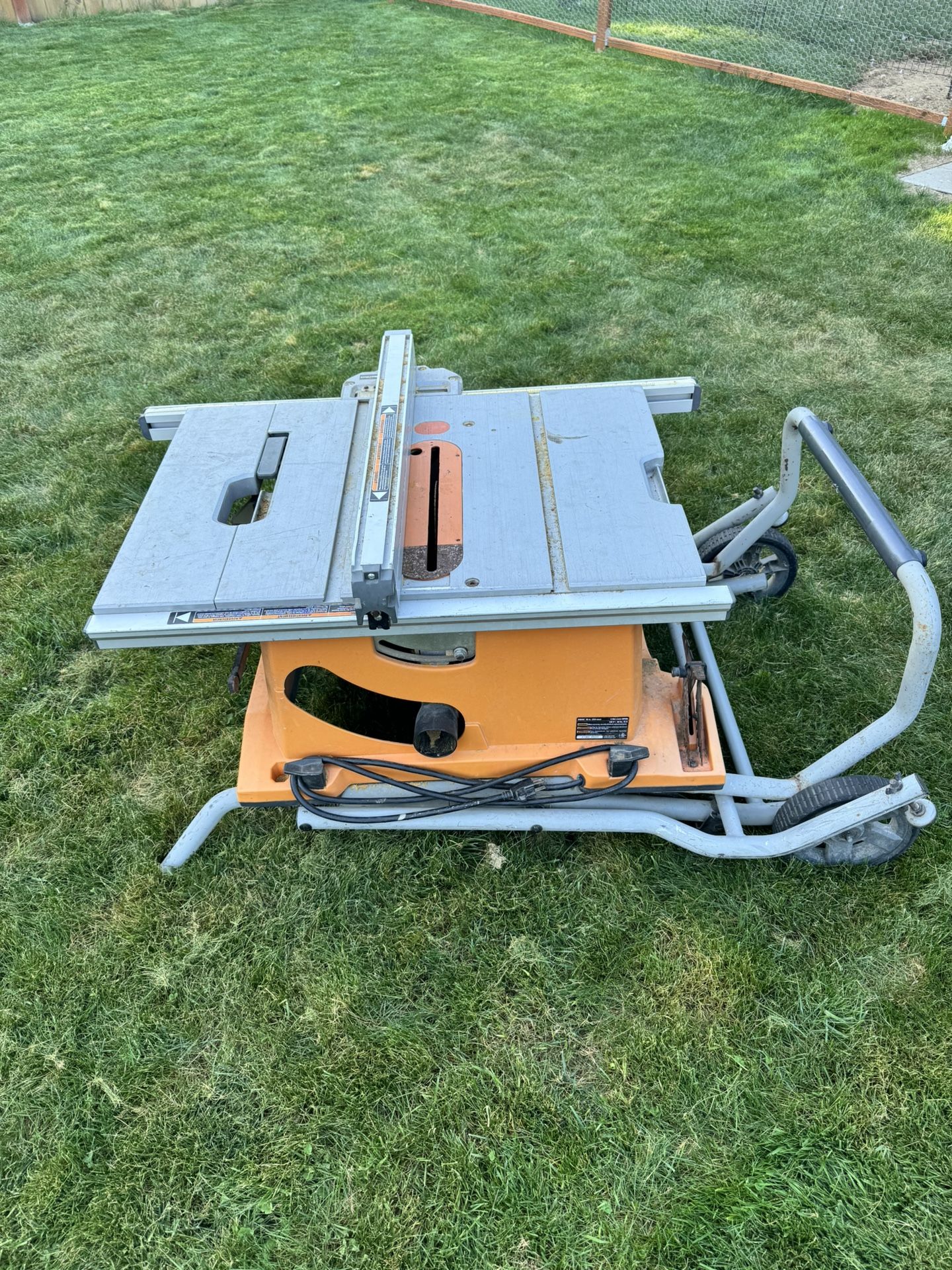 Ridgid Table Saw