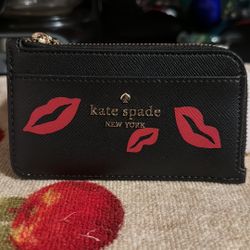 Kate Spade New York Black And White Card Wallet 