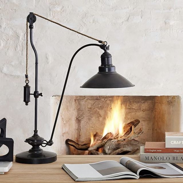 Pottery barn Glendale Pulley Task Table Lamp (x2 Available)