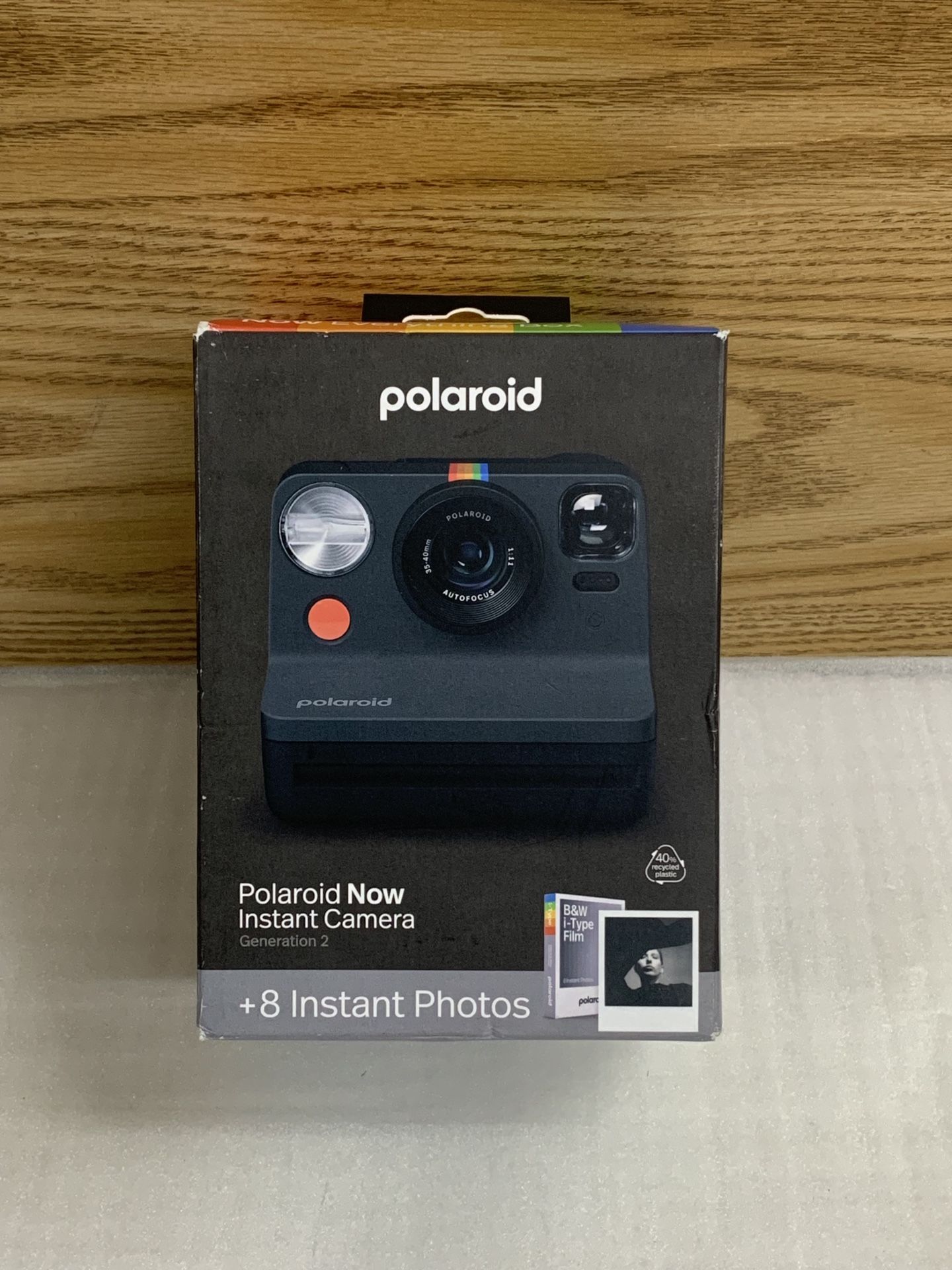 Polaroid Now Generation 2 Instant Camera Black Everything Box + B&W Film Bundle