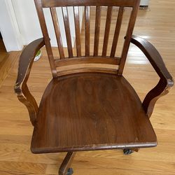 Antique Mission Style Office Chair 