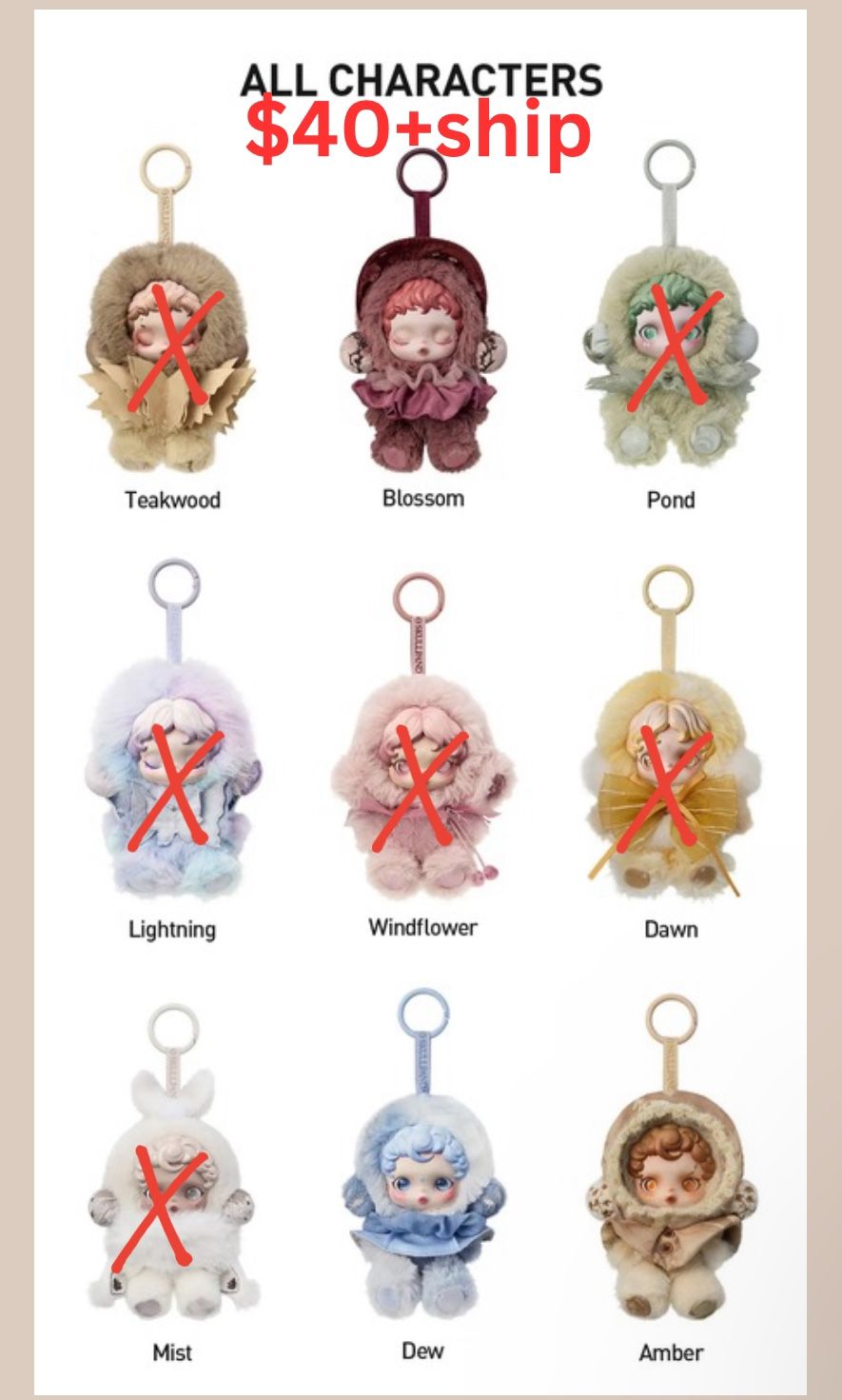 POP MART - Skullpanda L’Impressionnisme Pendants