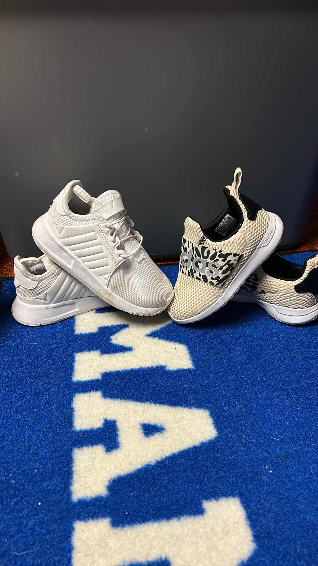 2 Pair Toddler Adidas Sneakers Size 8 And 9