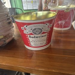 Budweiser beer buckets NEW