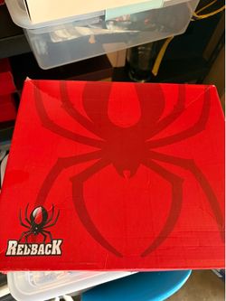 Red back easy escape steel toe boot