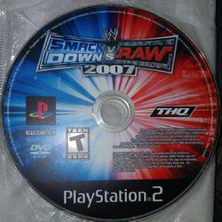 Smack Down Vs Raw 2007 Ps2 Game
