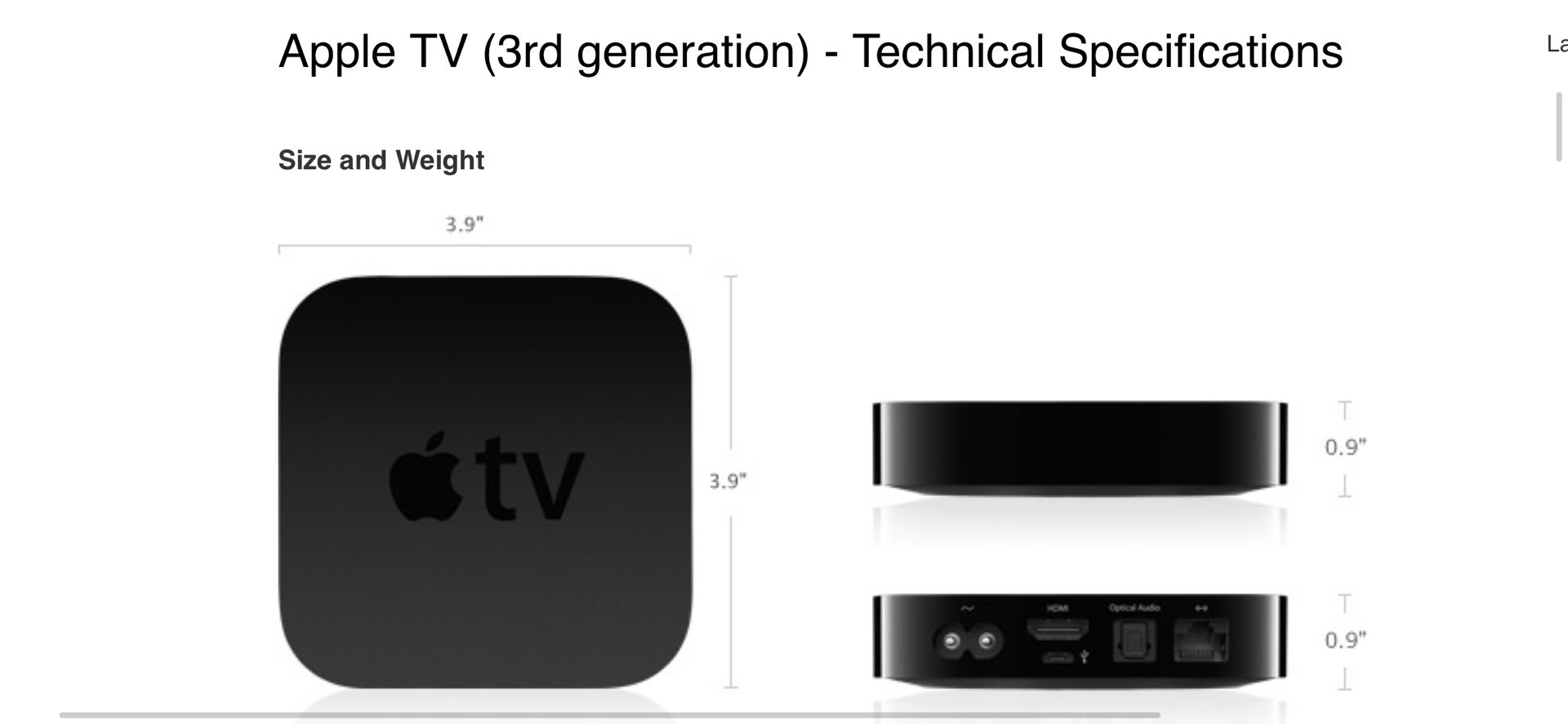 Apple TV third-generation