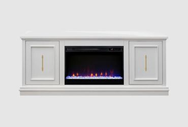 Electric Fireplace w/ Ambient lighting Tv Stand