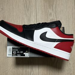 JORDAN 1 LOW BRED TOE 10M & 11M 