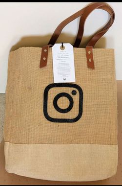 Apolis Instagram San Francisco Jute Tote Bag w/tag