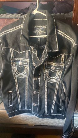 True religion black  jimmy jacket super qt XL