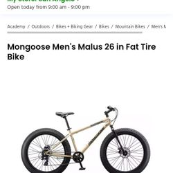 Mongoose Fat TIRE 26in BIKE