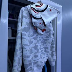 White Bape Hoodie