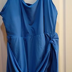 Old Navy Tie Swim Suit Dress - Royal Blue