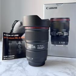 Canon EF 16-35mm f/4L IS USM - Image Stabilized L - Series Wide- Angle Zoom - Excellent Condition 
