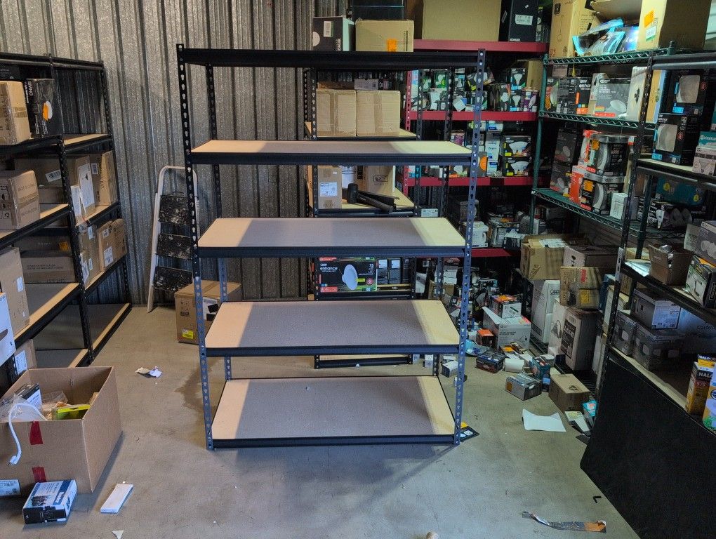 Muscle Racks 5 Tier Storage Shelf, 48" W x 24" D x 72" H