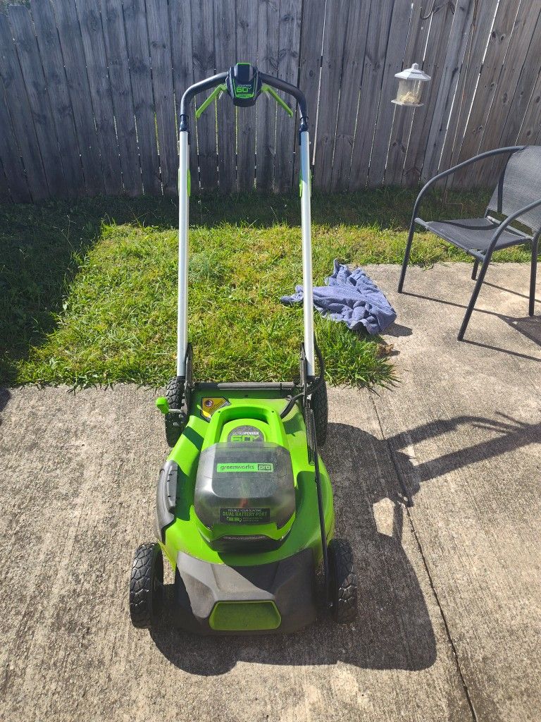 Greenworks Pro Electric Lawnmower For Sale At Half Price - $300
