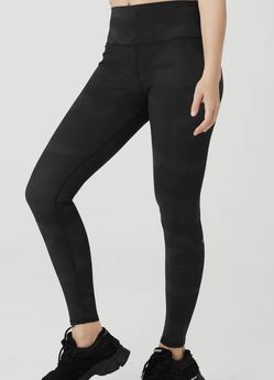 NEW Alo Yoga High-Waist Vapor Leggings Black Camo Size XS Retail $128