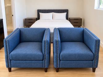 Blue Accent Chair – $75 Each / $120 Pair or OBO