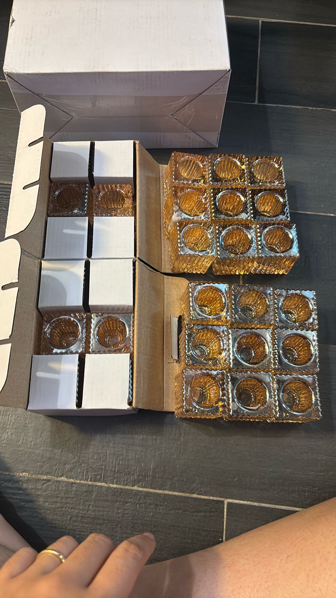 30 Glass Taper Candle Holders