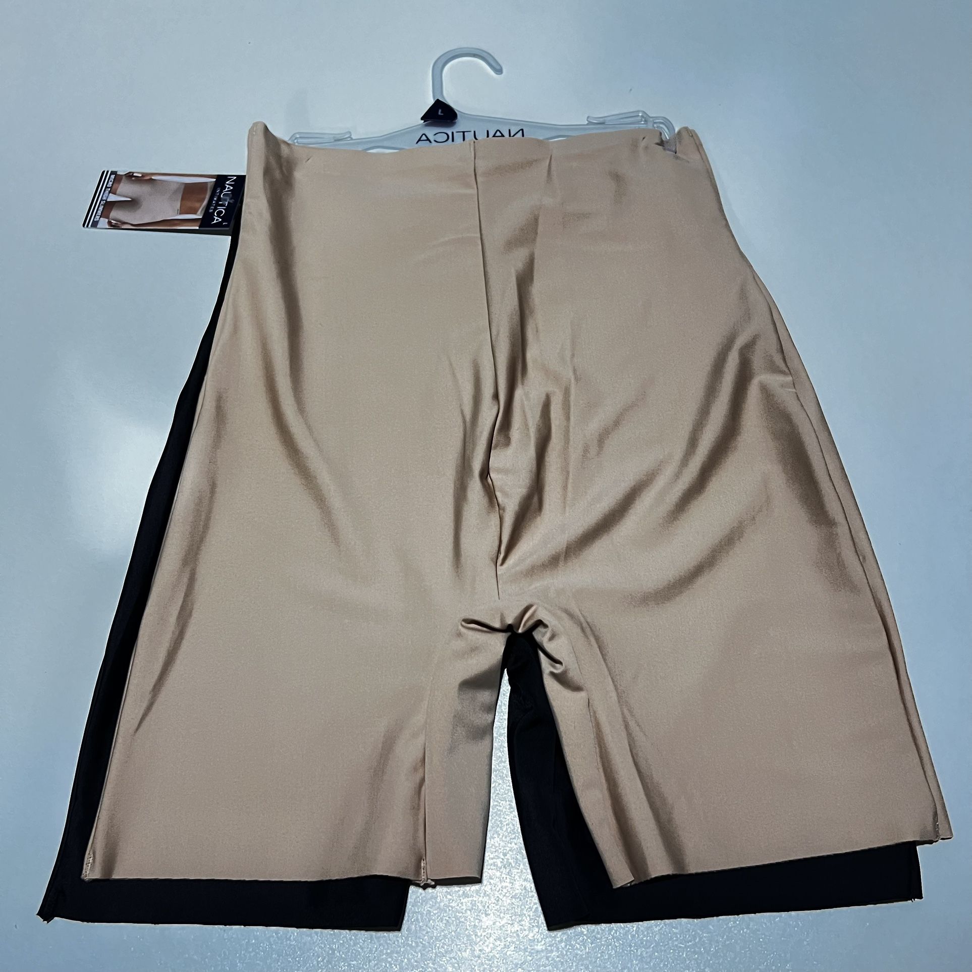 NAUTICA Spanx shaper shorts shape wear size L Beige & black
