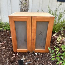 Hanging Cabinet With Glass Doors. 