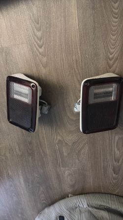 Jeep wrangler JK white tail lights