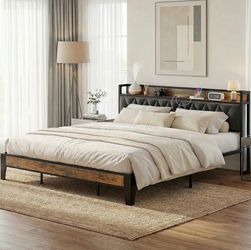 $20 BEDFRAME KING SIZE- pick up only