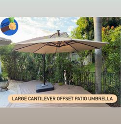 Large Cantilever Offset Patio Umbrella☀️🌴