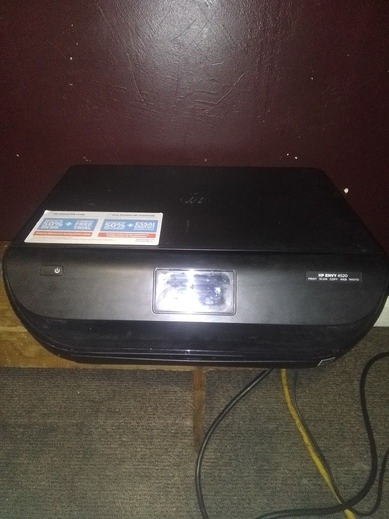 Printer, HP ENVY 4520 , Color Black, Size 17 In - 14 In- 5 In 