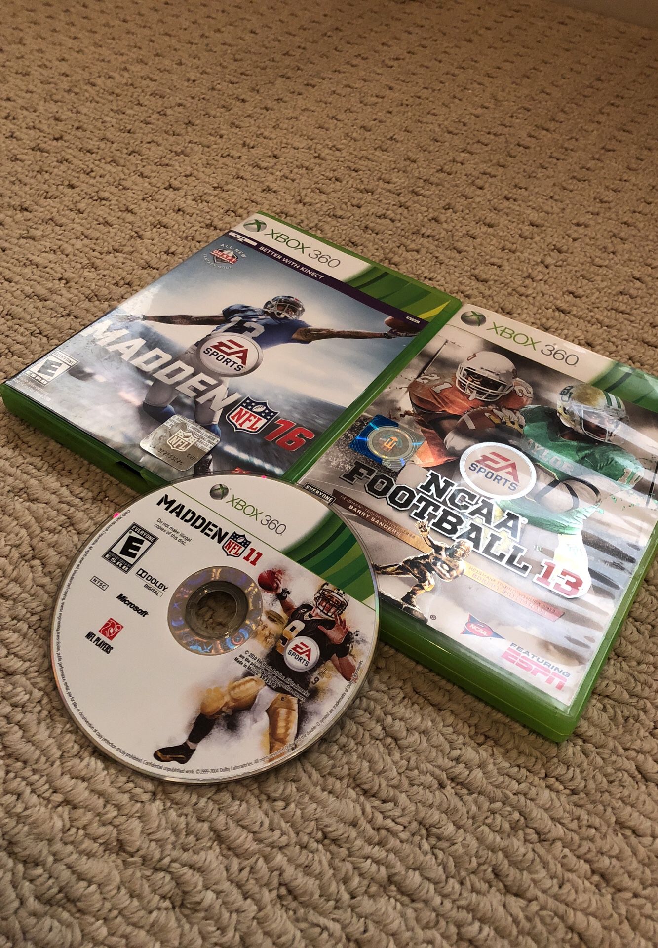 3 Xbox 360 Games with Madden 16 for $20
