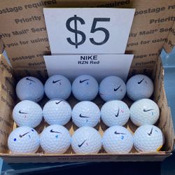 15 Nike RZN Red Golf Balls