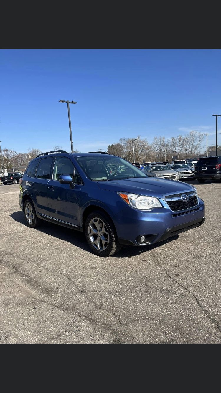 2015 BLUE SUBARU FORESTER 2.5I 𝚃𝙾𝚄𝚁𝙸𝙽𝙶 🅜🅞🅞🅝🅡🅞🅞🅕 S͎U͎V͎ CLEAN INTERIOR ÄWÐ Gᗩᔕ ᔕᗩᐯEᖇ R҉E҉L҉I҉A҉B҉L҉E҉🤩🚙