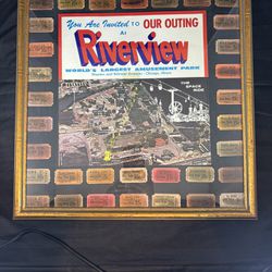 Framed Riverview Poster Original Tickets - Berwyn Pick Up 