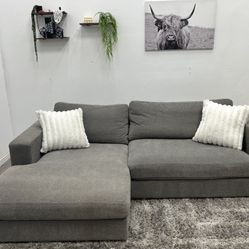 Gray Sectional Couch - Free Delivery