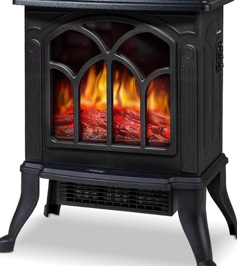 Electric Fireplace Heater, Space Heater with Realistic Flame Effect, Retro Heater
New in Box