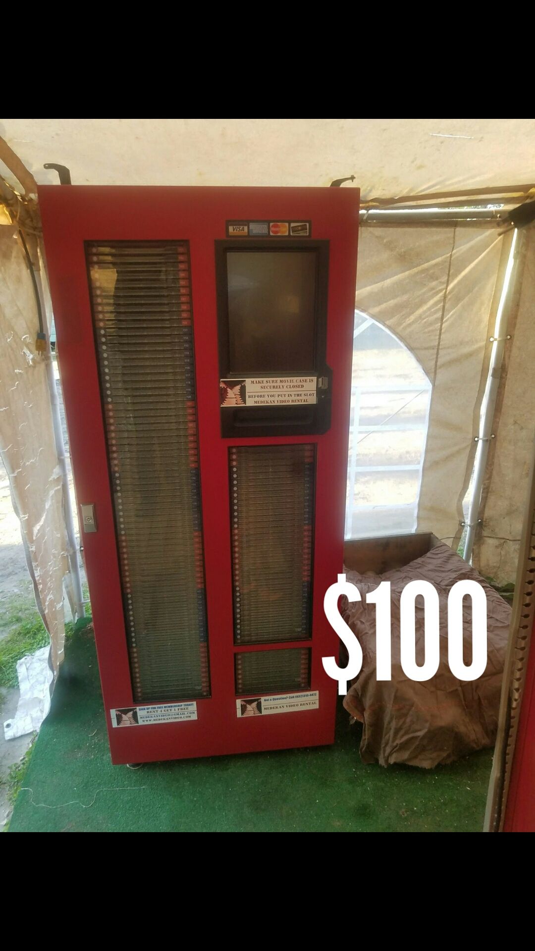 DVDNOW S250 KIOSKS DVD, GAMES, BLU-RAY, MEDIA, DVD NOW KIOSK RENTAL MACHINE, PRICE IS FIRM ONLY SERIOUS BUYERS!