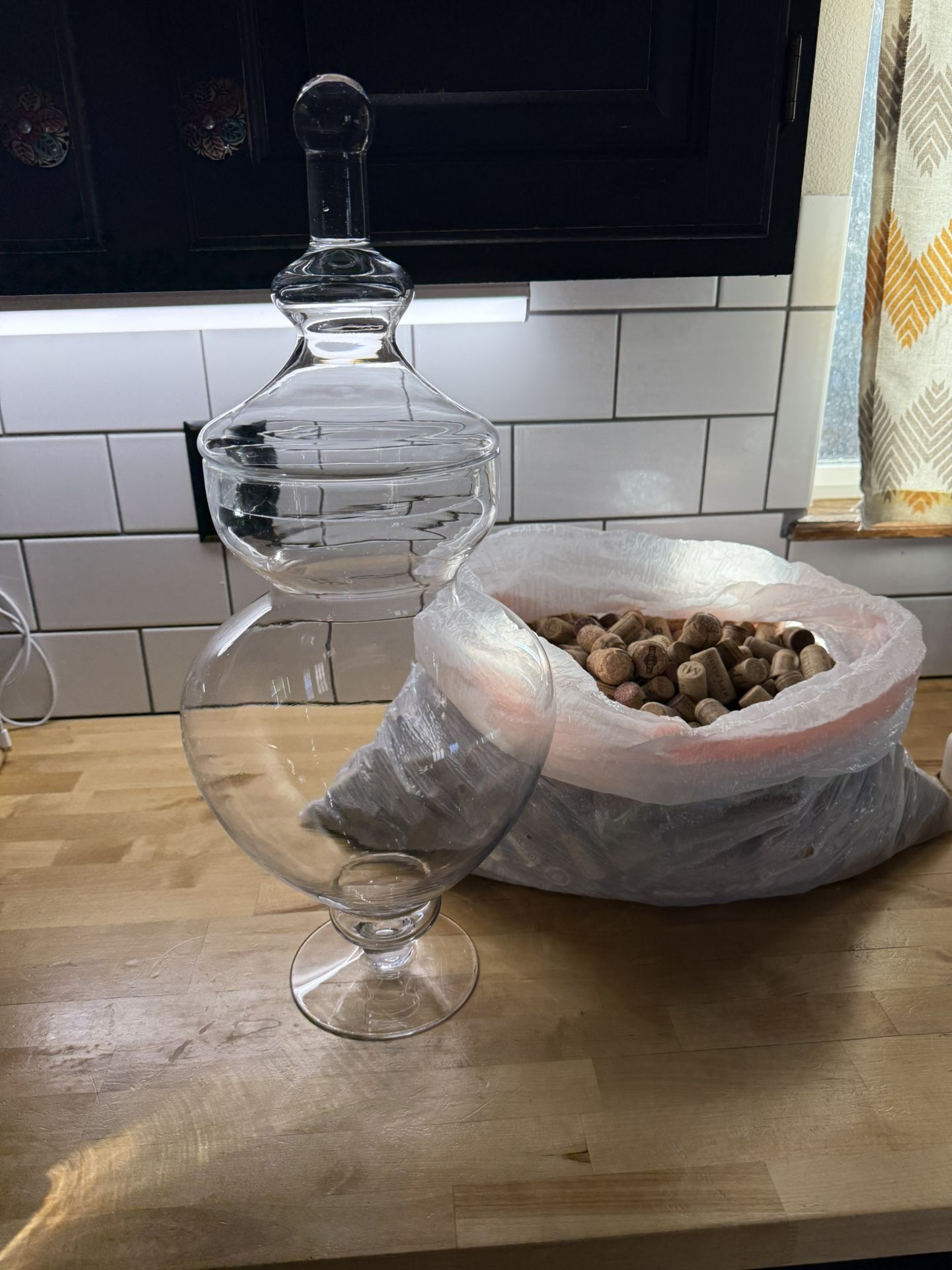 Tall Vase Decor And Wine Corks