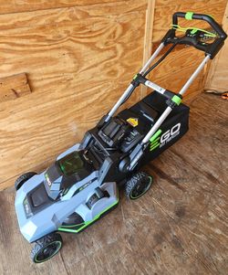 EGO POWER SELF-PROPPPELLED LAWN MOWER......ALMOST NEW...56 VOLT BATTERY AND CHARGER INCLUDED...$ 400