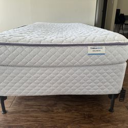 Twin Bed- Mattress, Spring Box And Frame