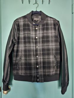 $30 OBO - Members Only Plaid Wool Varsity Jacket Sz Medium