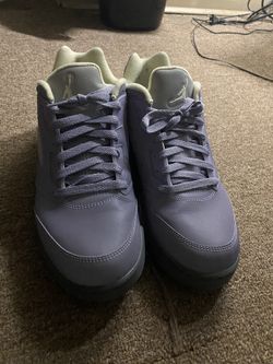 Grey/purple Jordan 5 Low