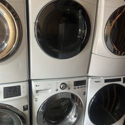 LG Stacked Set Gas Dryer And Washer 