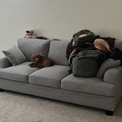 Grey Couch 3 Seater