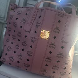 MCM PINK BAG SIZE MEDIUM